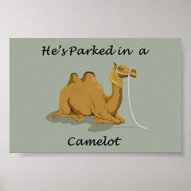 Camel Camelot Humor Poster (Framsidan)