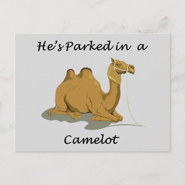 Camel Camelot Humor Vykort (Framsida)