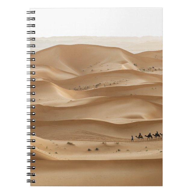 Camel caravan, Sahara sunset, Marocko Anteckningsbok (Framsidan)