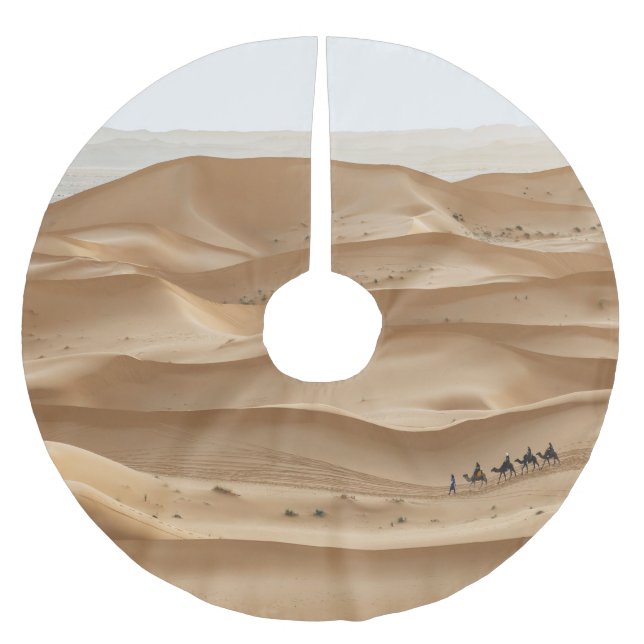 Camel caravan, Sahara sunset, Marocko Julgransmatta Borstad Polyester (Framsidan)