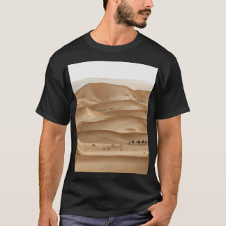 Camel caravan, Sahara sunset, Marocko T Shirt