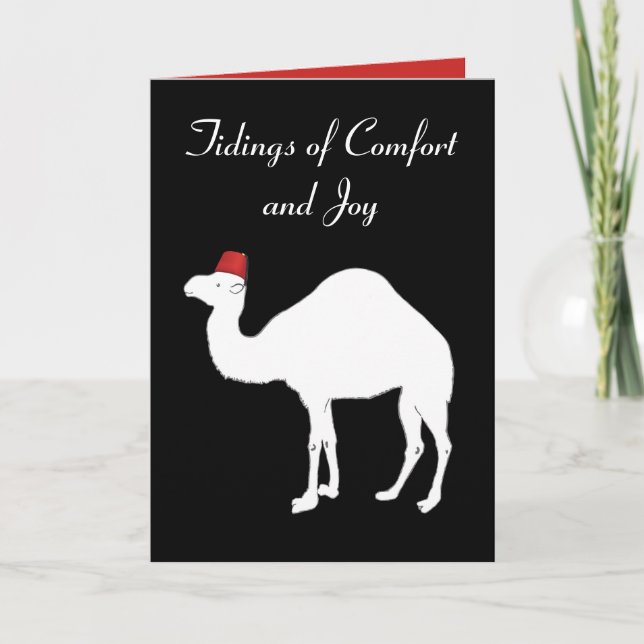 Camel Comfort och Joy jul Card Helgkort (Framsida)