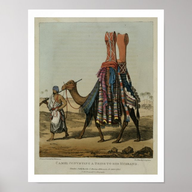 Camel Conveying a Bride to her Make, graverad av Poster (Framsidan)