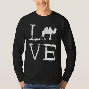 Camel Creepy Kärlek Camel Arabian Desert Animal Wo T Shirt
