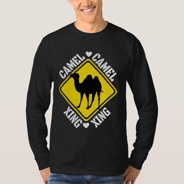 Camel Crossing-tecken T Shirt (Framsida)