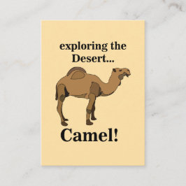 Camel Desert Animal Funny Visitkort