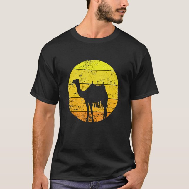 Camel Desert Dromedary Humps Animal 1 T Shirt (Framsida)