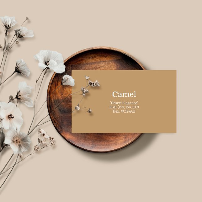 Camel | "Desert Elegance" Visitkort (Skapare uppladdad)
