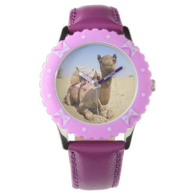 Camel Desert Mellan östern Peace Kärlek Natura Des Armbandsur (Framsida)