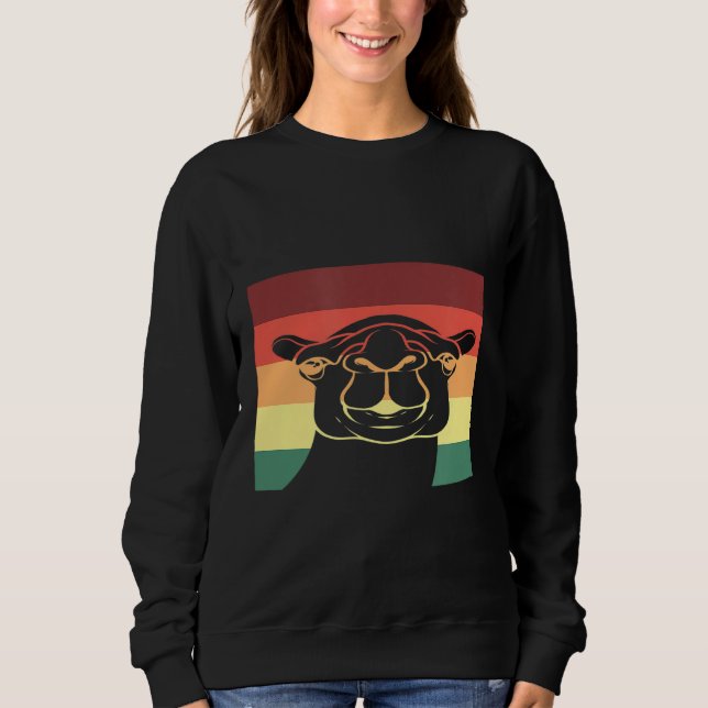 Camel Dessert Animali Vintage Dromedary T Shirt (Framsida)
