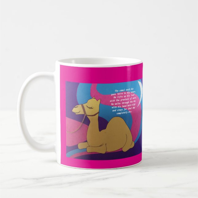 Camel dikt hälsning kort. kaffemugg (Vänster)