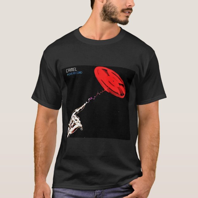 Camel - engelsk progressiv rockband - A Live Rec T Shirt (Framsida)