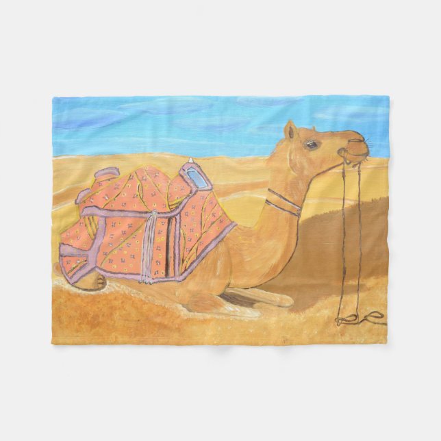 Camel Fleece Blanket (Framsidan (Horisontell))
