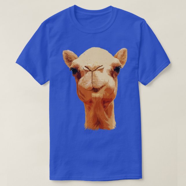 Camel För manar Women Animal Ansikte African Safar T Shirt (Design framsida)