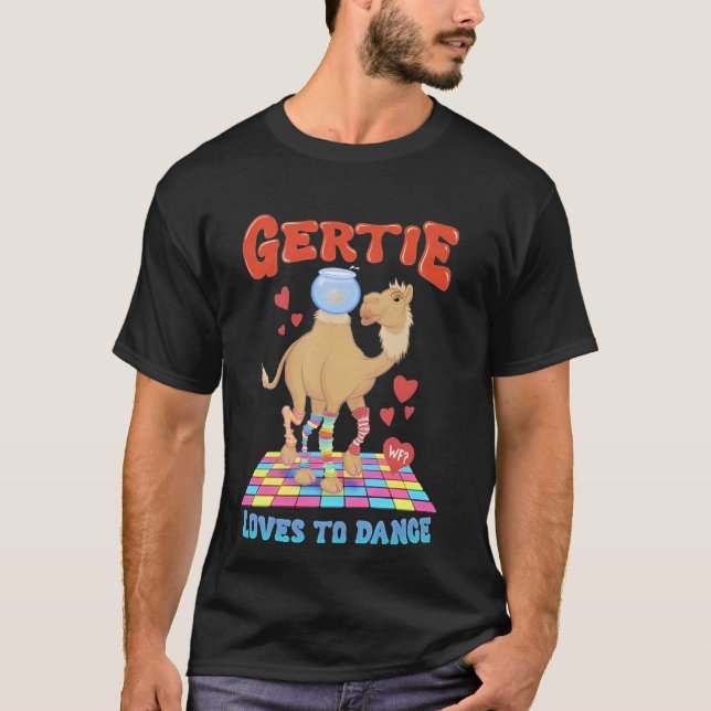 Camel Gertie Kärlek to Dance T Shirt (Framsida)