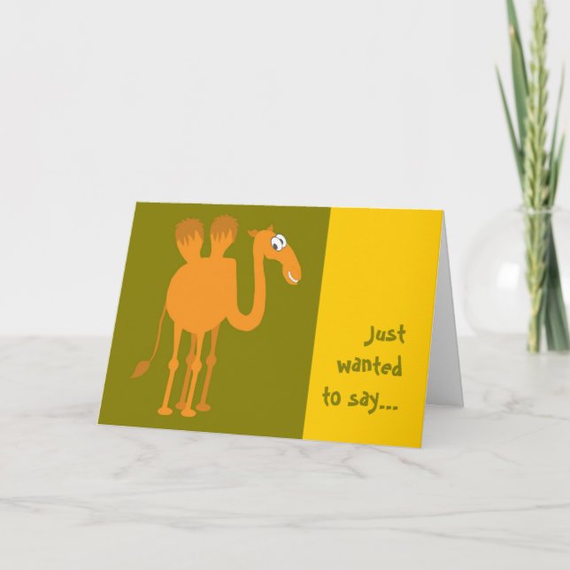 Camel Greeting Card Kort (Framsida)