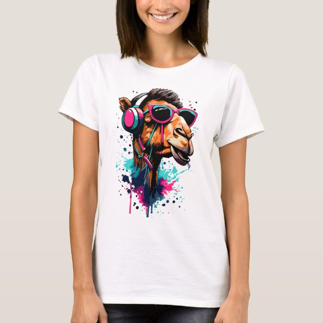 Camel Head T-Shirt - Dromedary Colorful (Framsida)