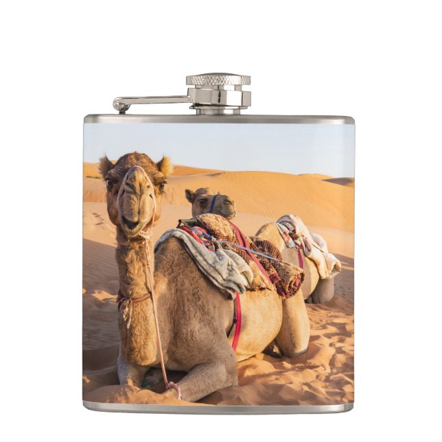 Camel i Oman-öknen Fickplunta (Framsidan)