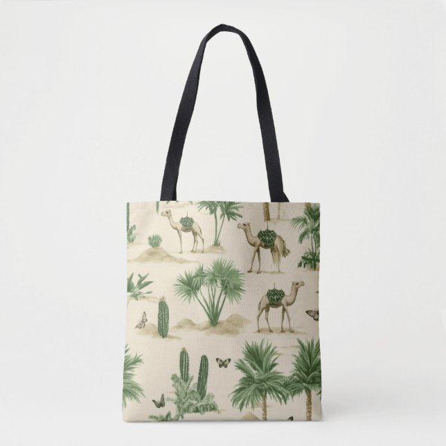 ’Camel Journey Tote Bag’ Tygkasse (Framsida)