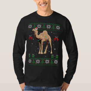 Camel jul Sweater Träd Ljus Ornamet Came T Shirt