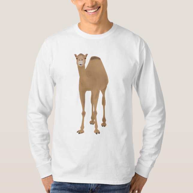 Camel Långärmad Tshirt T Shirt (Framsida)