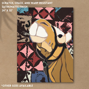 Camel Mönster Canvastryck