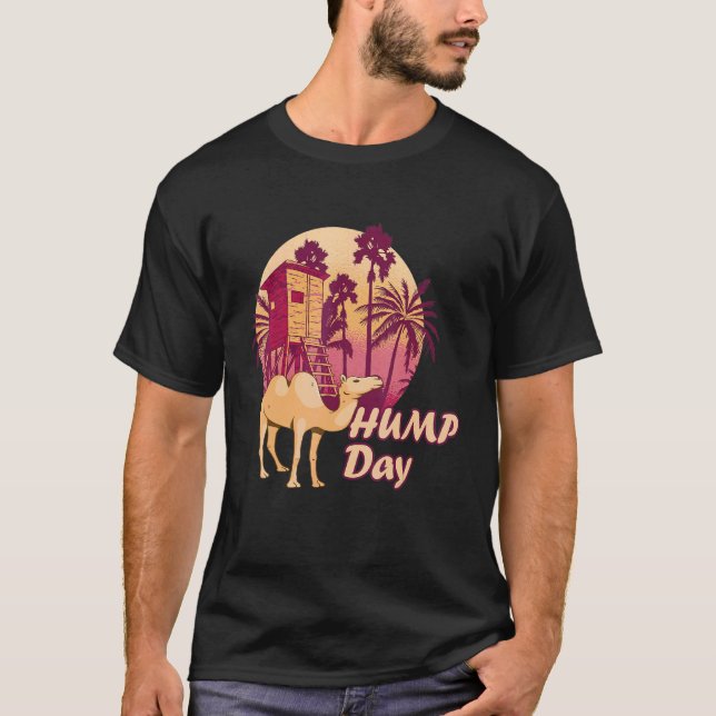 Camel Nipa Hut Hump Day Camel Hump Day Camel Camel T Shirt (Framsida)