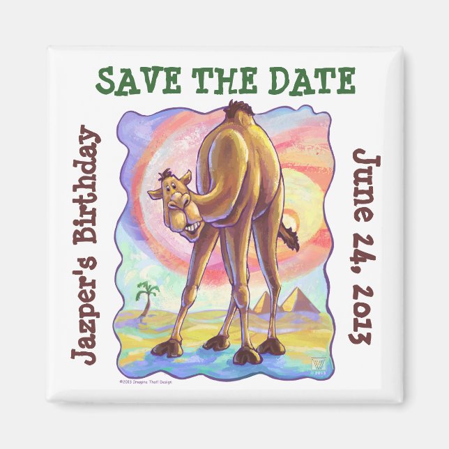 Camel Party Centre Magnet (Framsidan)