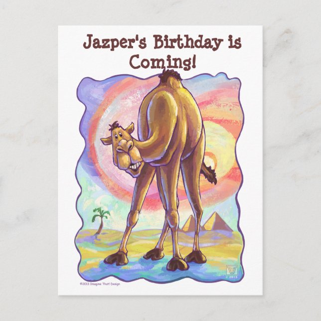 Camel Party Centre Meddelande Vykort (Framsida)