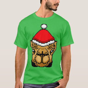 Camel Pixelated julfusk Camel Julafton Premiu T Shirt