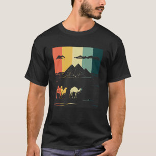 Camel Pyramids of Giza Egypten Anubis Sphinx and P T Shirt