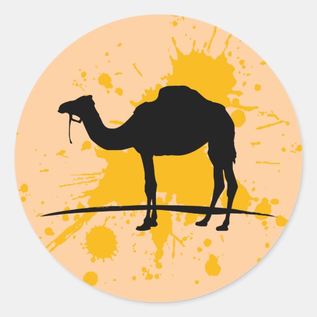 Camel Runt Klistermärke (Framsida)