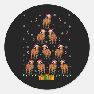 Camel Santa Hat Julafton Ljus Manar Kvinnor jul Tr Runt Klistermärke
