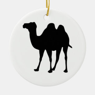 Camel Silhouette Julgransprydnad Keramik