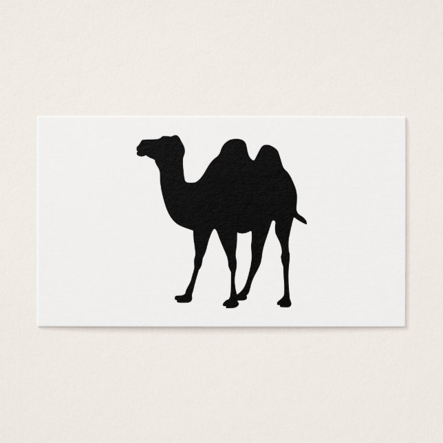 Camel Silhouette Visitkort (Framsidan)