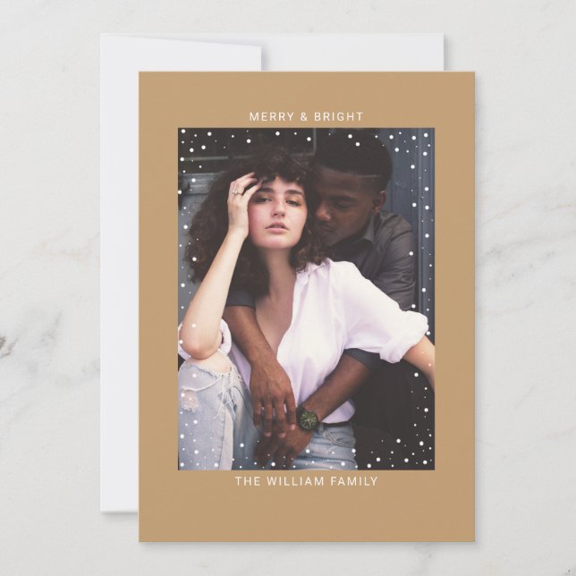 Camel Snowfall | God jul med foto Inbjudningar (Framsida)