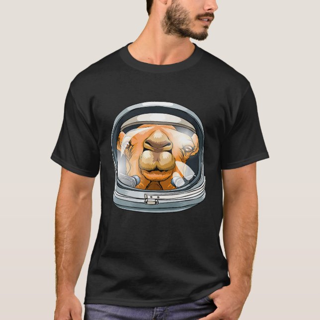 Camel Space Science Geek T Shirt (Framsida)