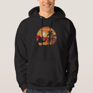 Camel Sunset Handflatan Träd Traveler Arabian Came Hoodie