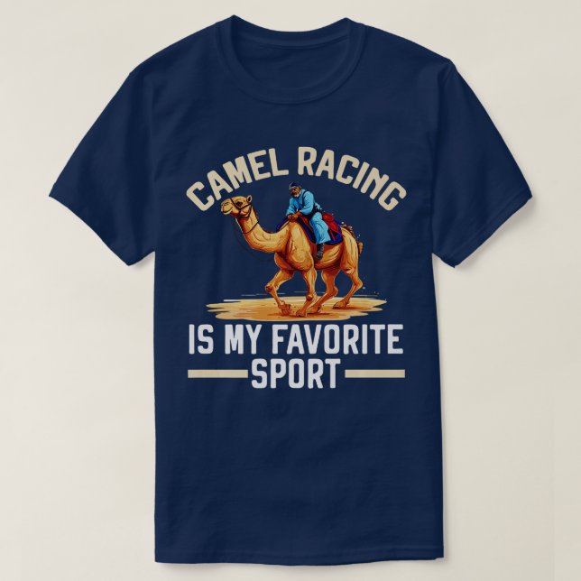 Camel Tävla Animal Tävling Hump Camel Riding Deser T Shirt (Design framsida)