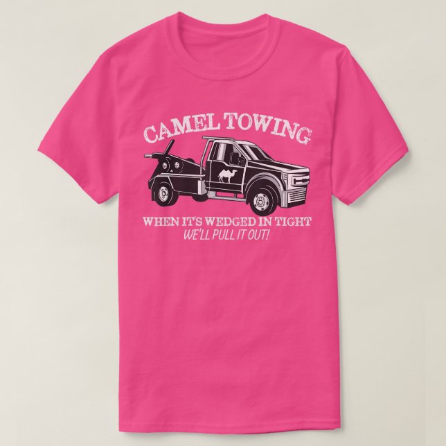 Camel Twing olämpligt Camel Humor Vuxen humor T Shirt (Design framsida)