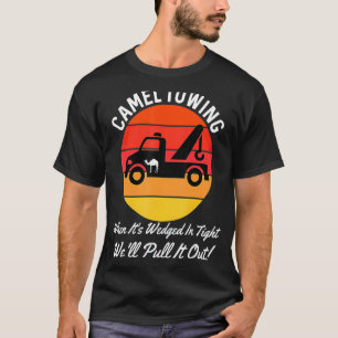Camel Twing Retro Distress Stil Vuxen humor Sa T Shirt