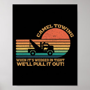 Camel Twing Retro Vuxen humor Say Funny Hallow Poster