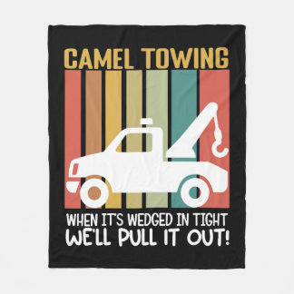 Camel Twing Retro Vuxen humor Sayed Halloween Fleecefilt