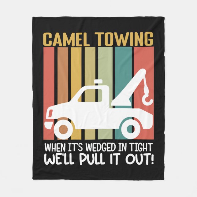 Camel Twing Retro Vuxen humor Sayed Halloween Fleecefilt (Framsidan)