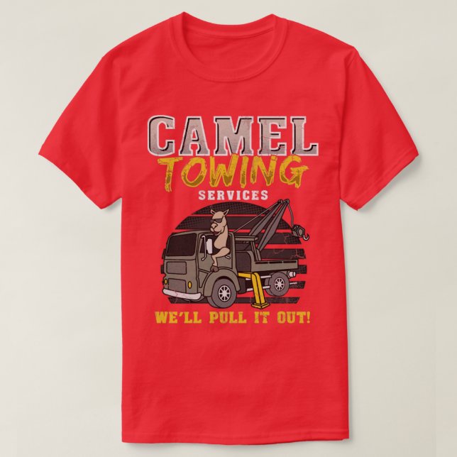 Camel Twing Services - ta bort det T Shirt (Design framsida)