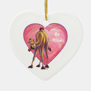 Camel Valentindagen Julgransprydnad Keramik