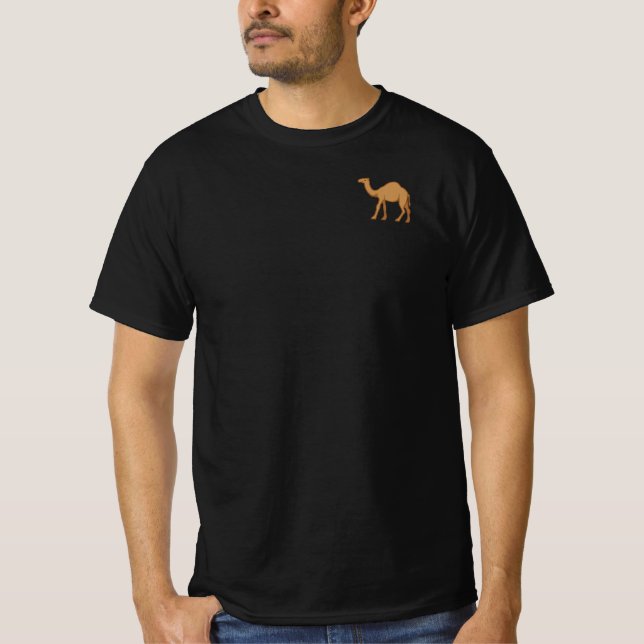 Camel vid Heart Emoji Logotyp Anpassade Camel Älsk T Shirt (Framsida)