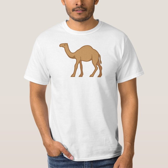 Camel vid Heart Emoji Logotyp Anpassade Camel Älsk T Shirt (Framsida)