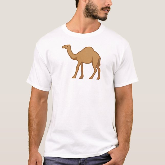 Camel vid Heart Emoji Logotyp Anpassade Camel Älsk T Shirt (Framsida)