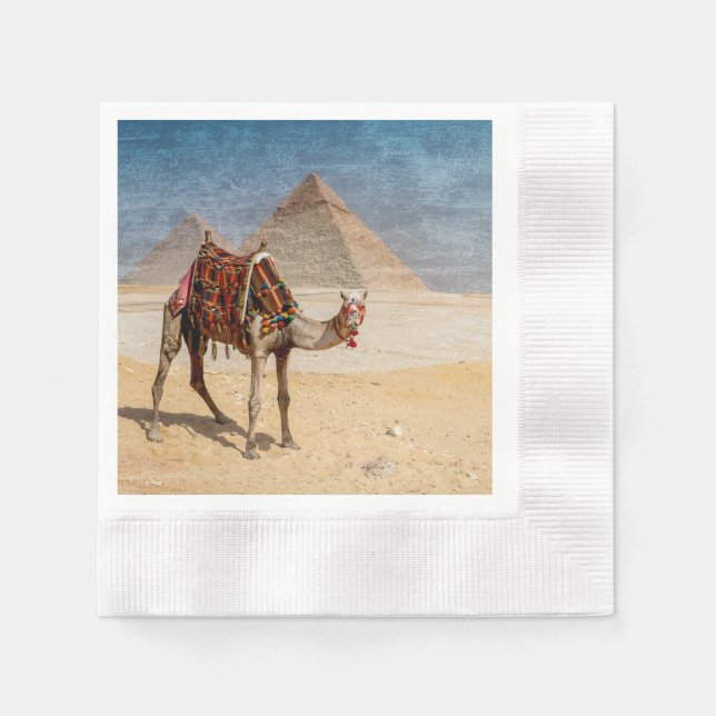 Camel vid Pyramids Pappersservett (Framsidan)